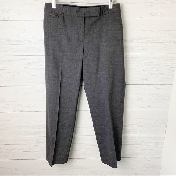 J Crew City Fit Wool Cropped Trousers 